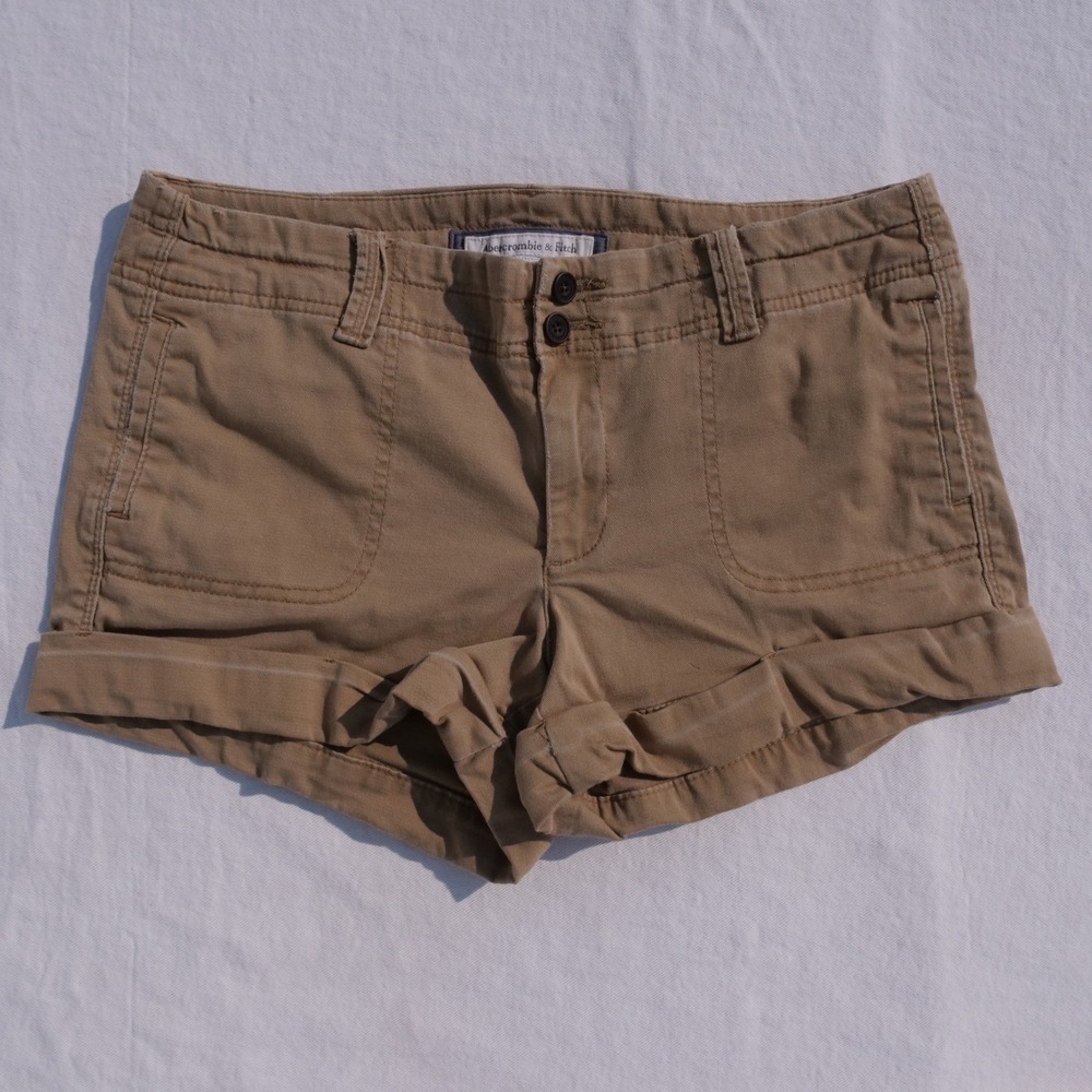 Y2k Abercrombie & Fitch low rise micro mini hip slung shorts